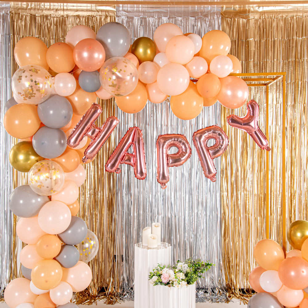 Balloonify Rose Gold Mylar Letter H Balloon - 16" - 1 count box