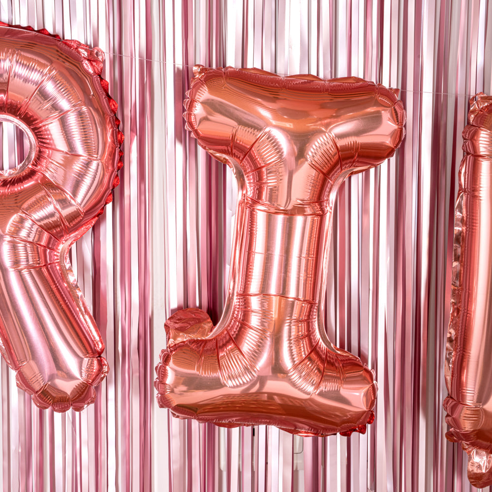 Balloonify Rose Gold Mylar Letter I Balloon - 16" - 1 count box