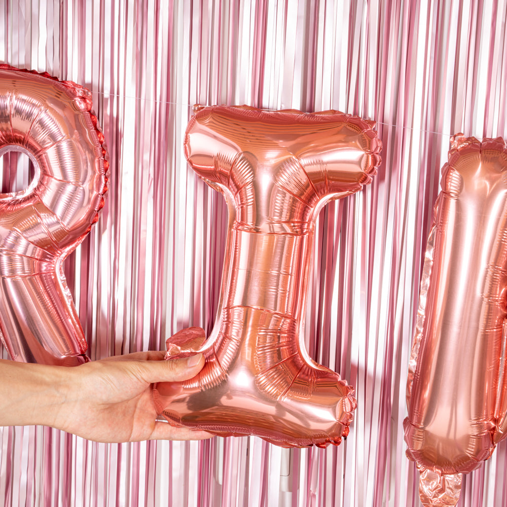 Balloonify Rose Gold Mylar Letter I Balloon - 16" - 1 count box