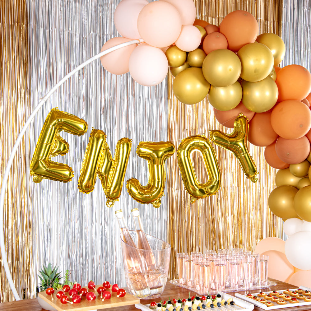 Balloonify Gold Mylar Letter J Balloon - 16" - 1 count box