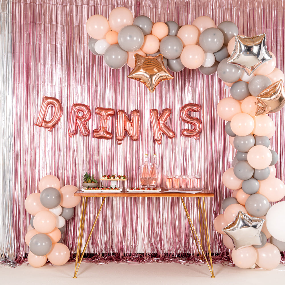 Balloonify Rose Gold Mylar Letter K Balloon - 16" - 1 count box