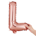 Balloonify Rose Gold Mylar Letter L Balloon - 16" - 1 count box