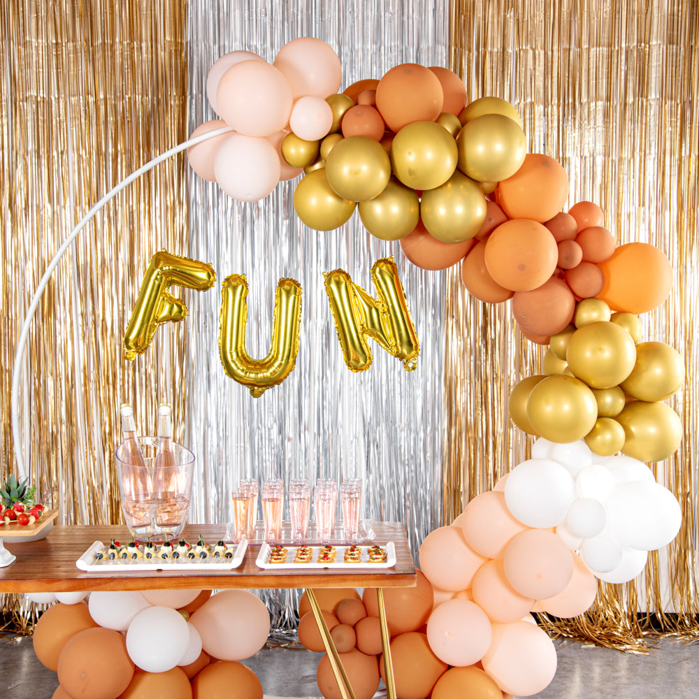 Balloonify Gold Mylar Letter N Balloon - 16" - 1 count box