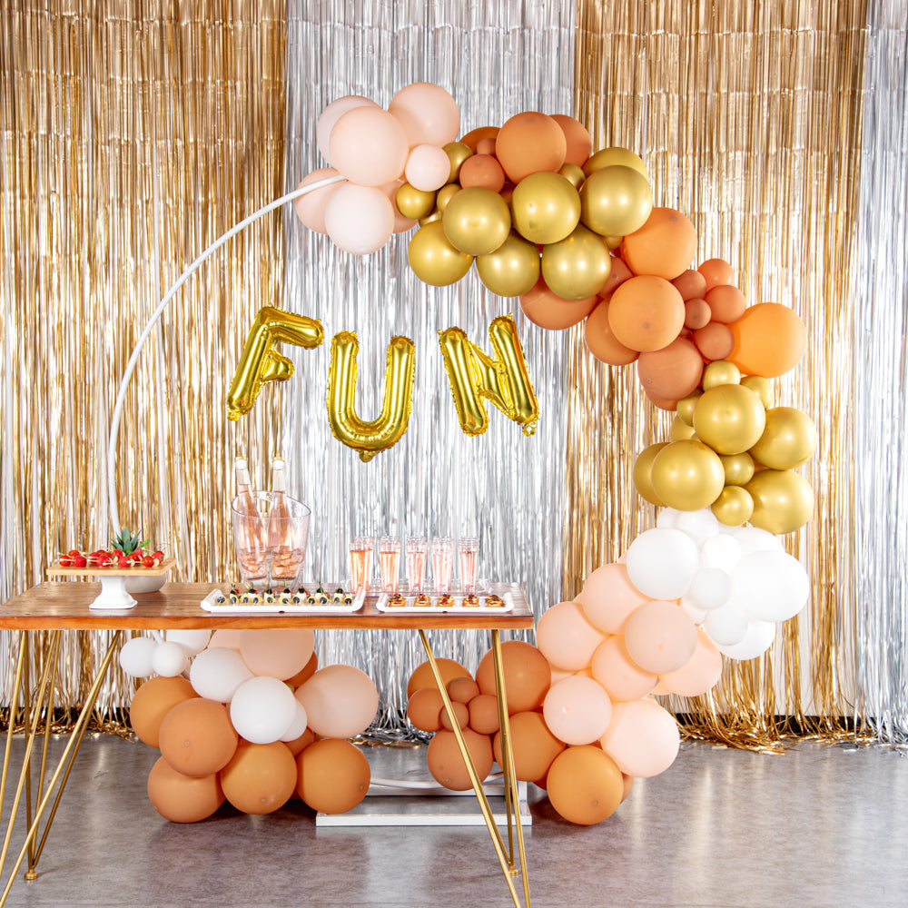 Balloonify Gold Mylar Letter N Balloon - 16" - 1 count box