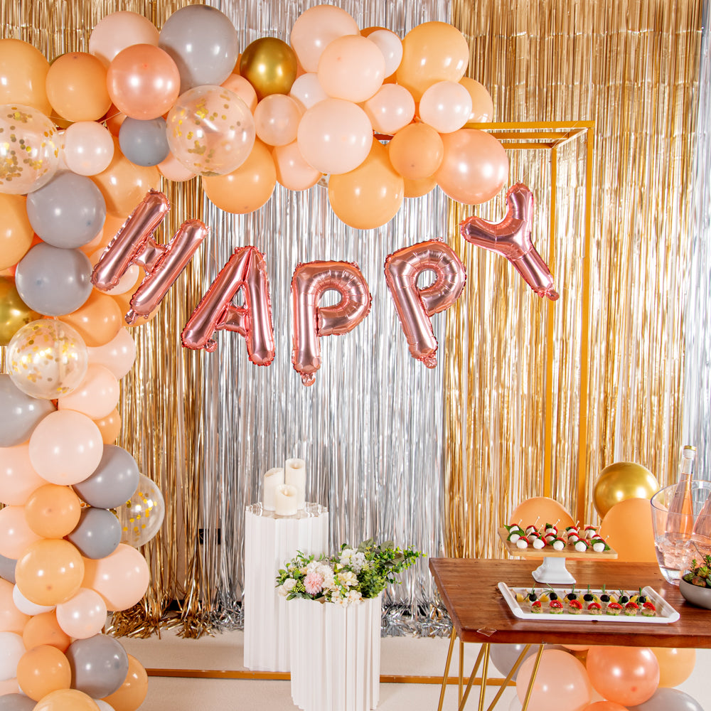 Balloonify Rose Gold Mylar Letter P Balloon - 16" - 1 count box