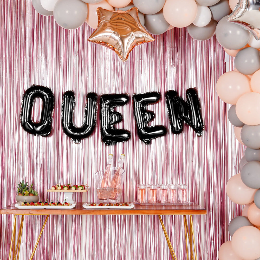 Balloonify Black Mylar Letter Q Balloon - 16" - 1 count box