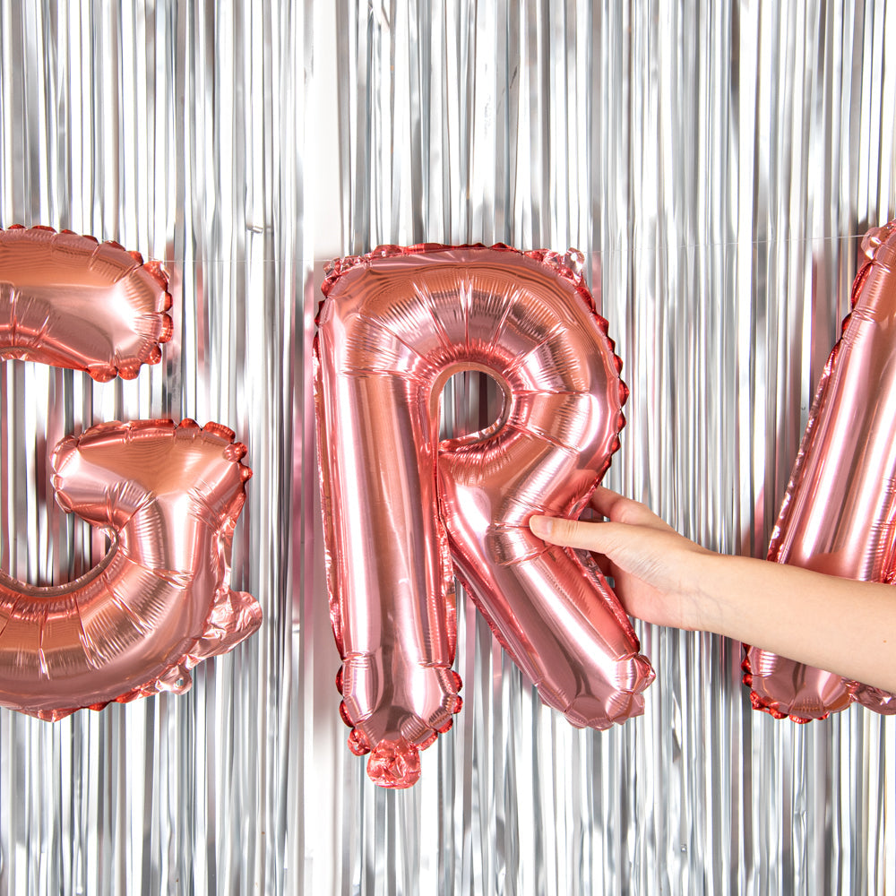 Balloonify Rose Gold Mylar Letter R Balloon - 16" - 1 count box