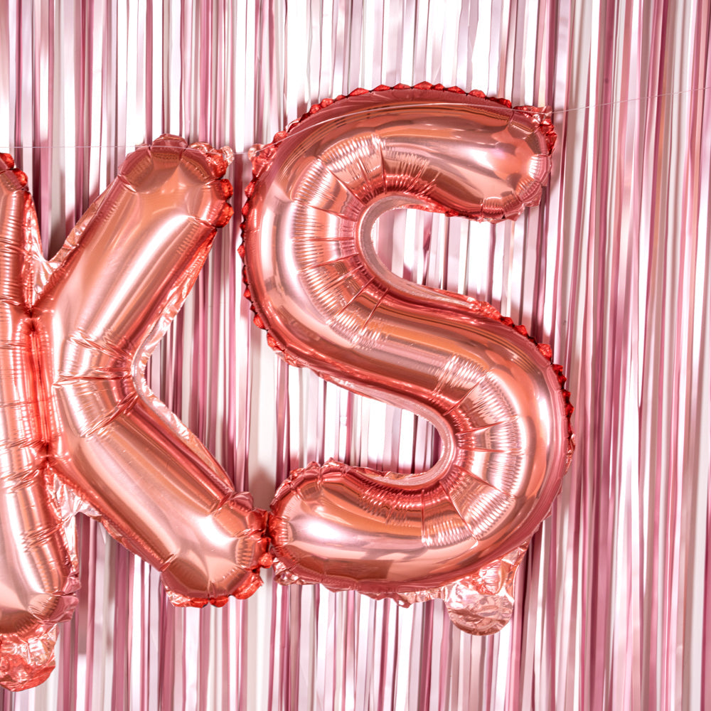 Balloonify Rose Gold Mylar Letter S Balloon - 16" - 1 count box