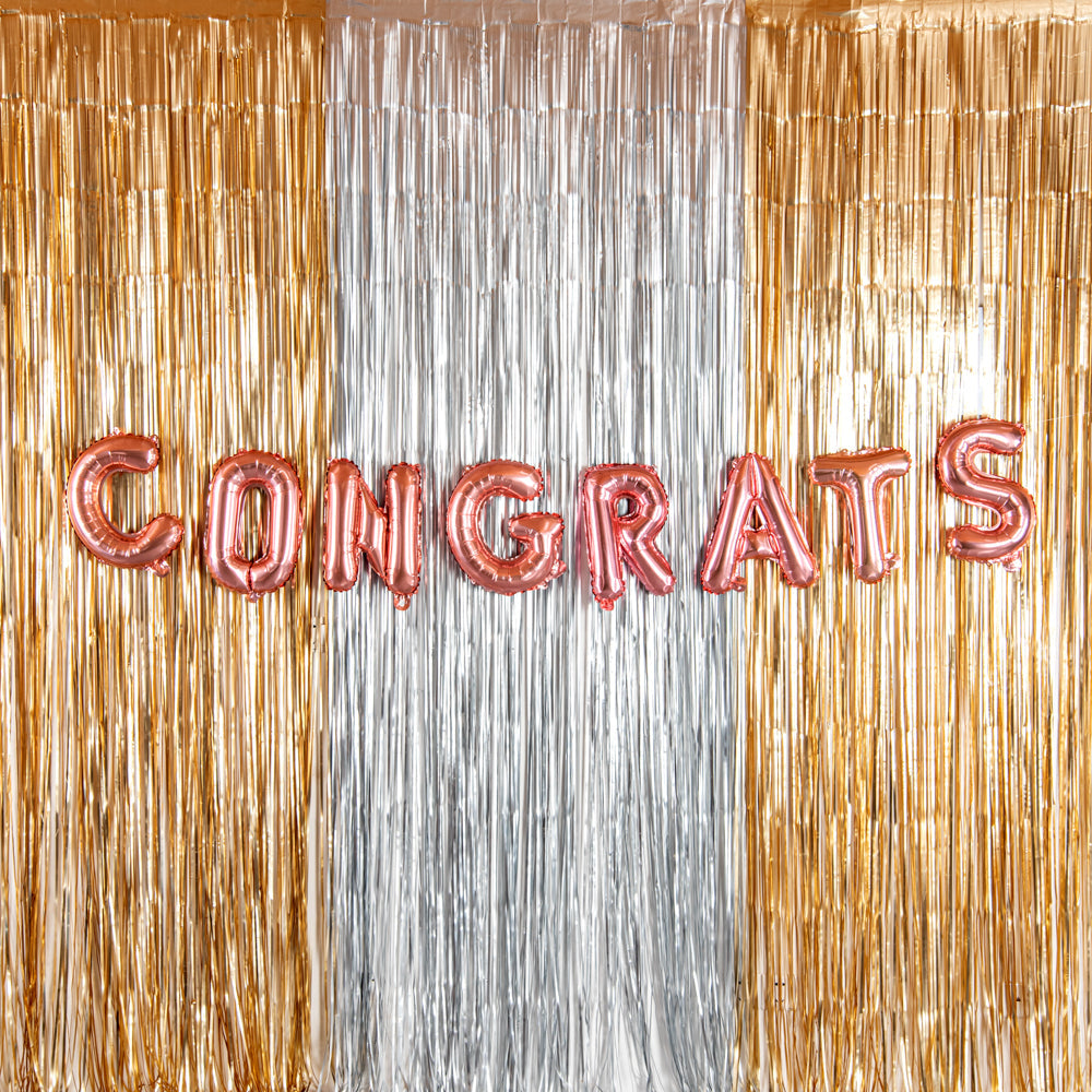 Balloonify Rose Gold Mylar Letter T Balloon - 16" - 1 count box