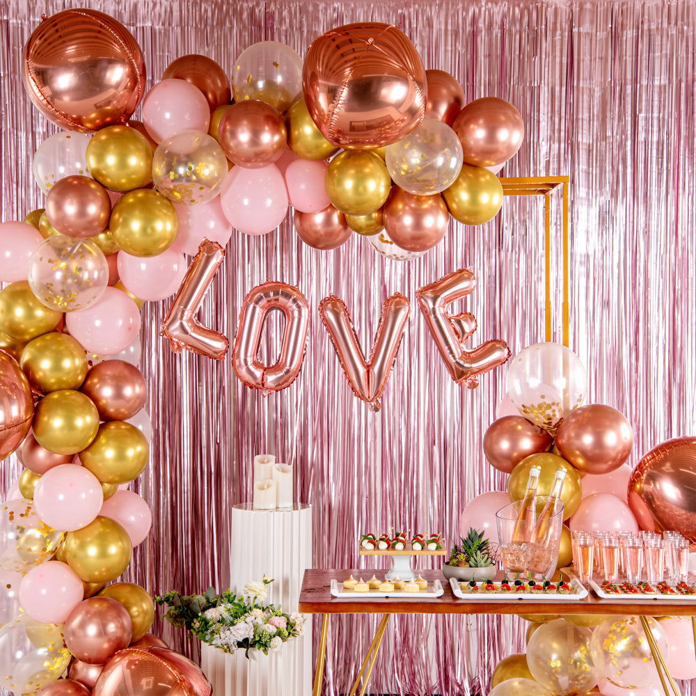 Balloonify Rose Gold Mylar Letter V Balloon - 16" - 1 count box