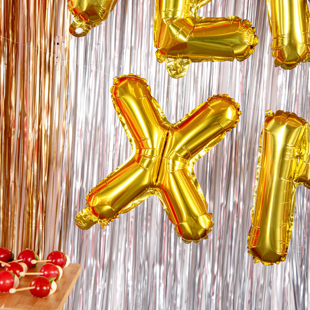 Balloonify Gold Mylar Letter X Balloon - 16" - 1 count box