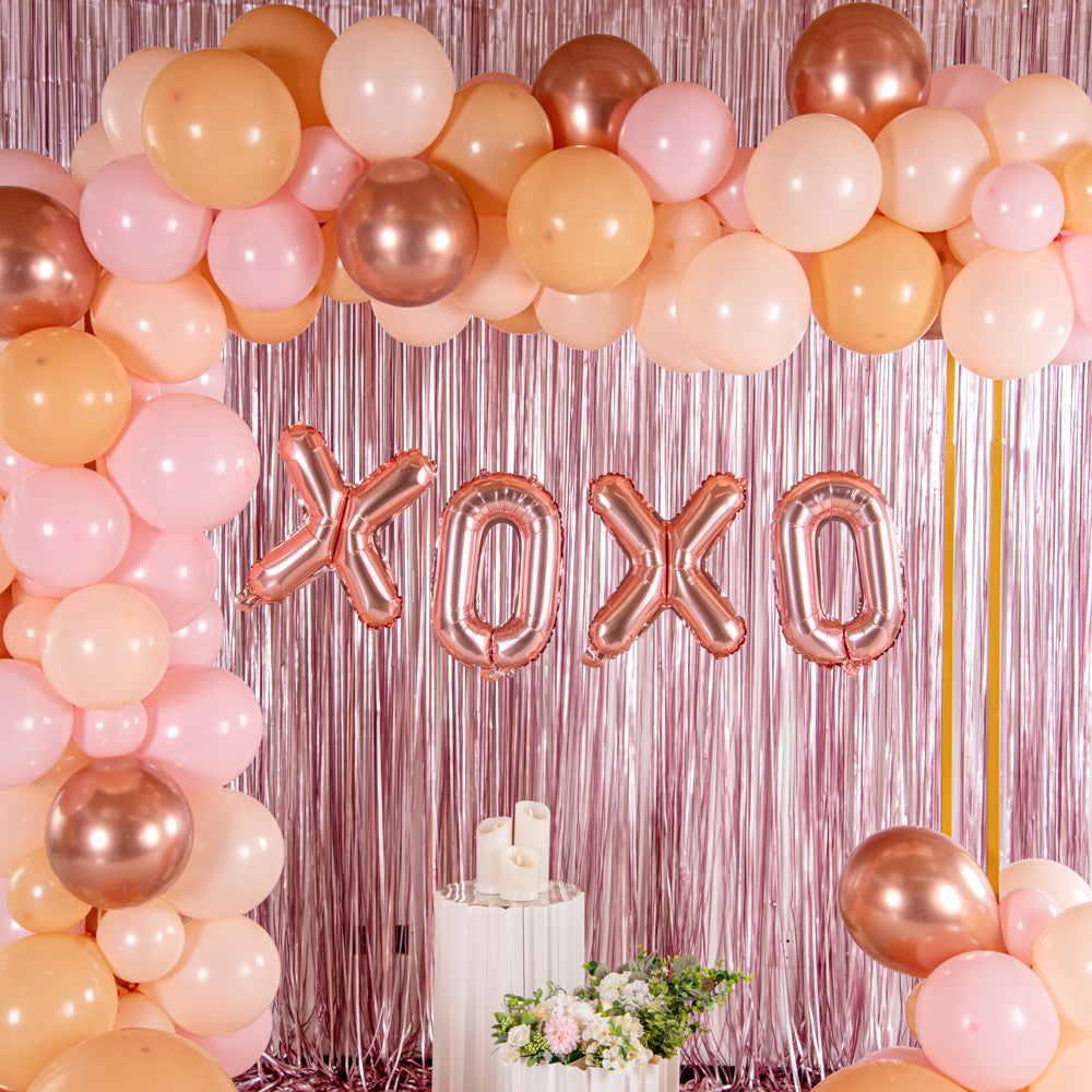 Balloonify Rose Gold Mylar Letter X Balloon - 16" - 1 count box