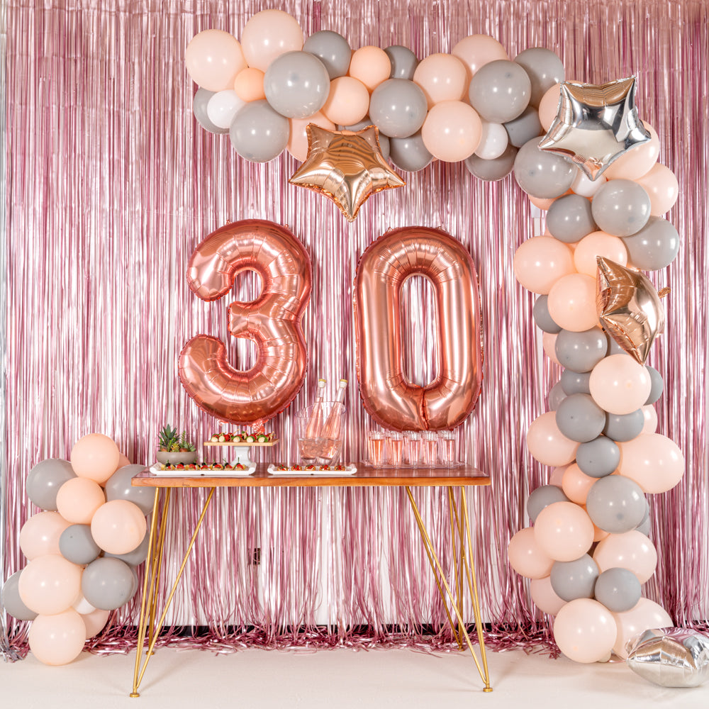 Balloonify Rose Gold Mylar Number 0 Balloon - 40" - 1 count box