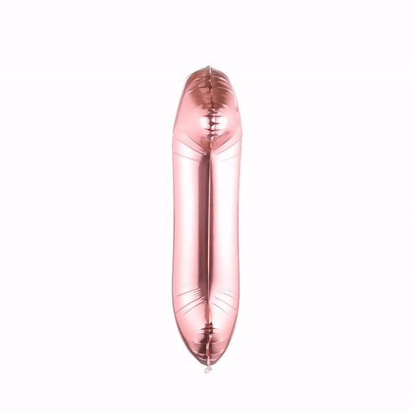 Balloonify Rose Gold Mylar Number 1 Balloon - 40" - 1 count box