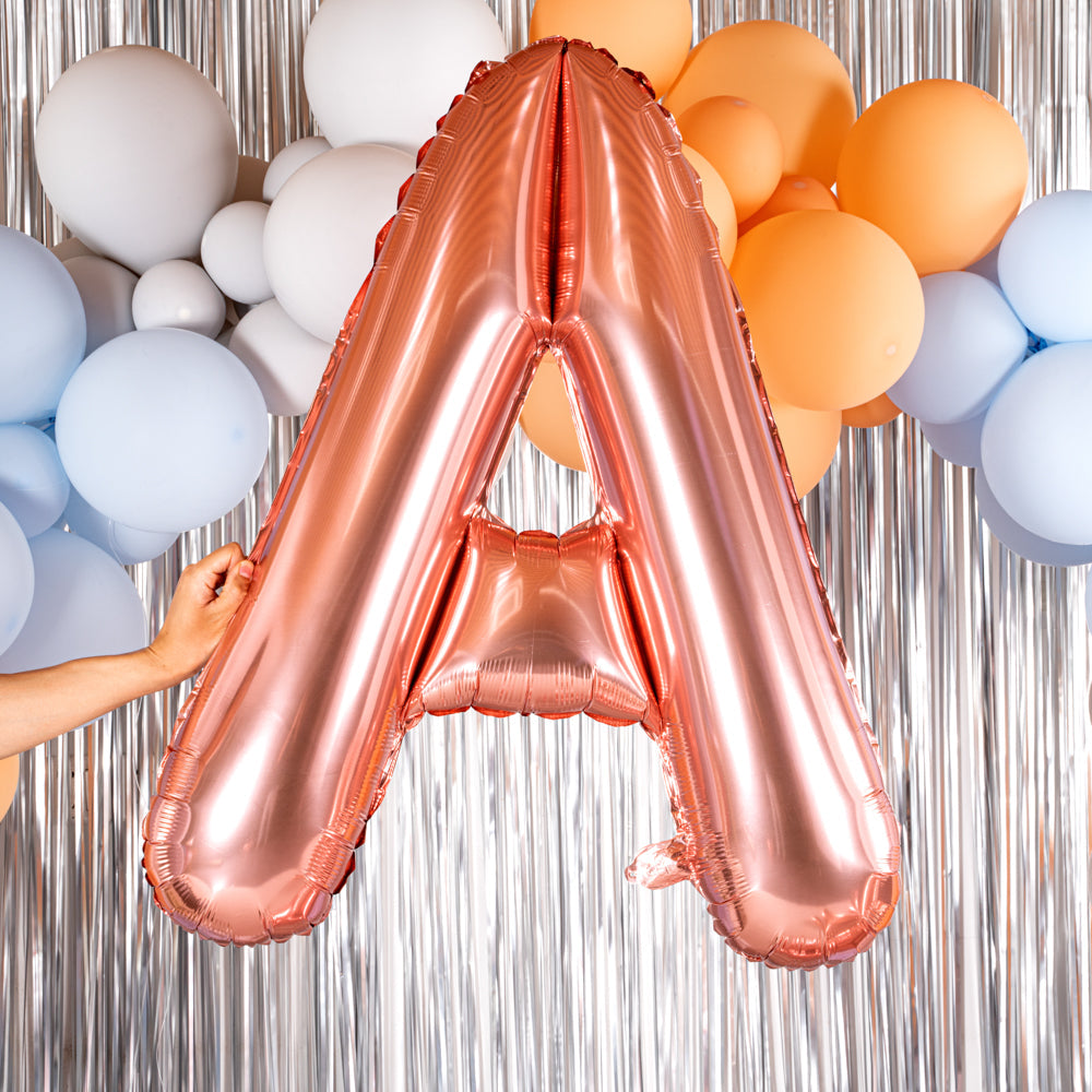 Balloonify Rose Gold Mylar Letter A Balloon - 40" - 1 count box