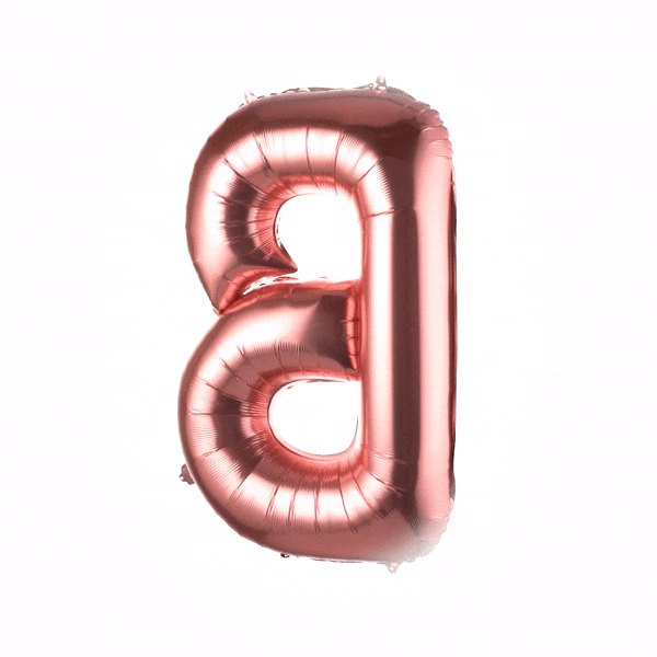 Balloonify Rose Gold Mylar Letter B Balloon - 40" - 1 count box