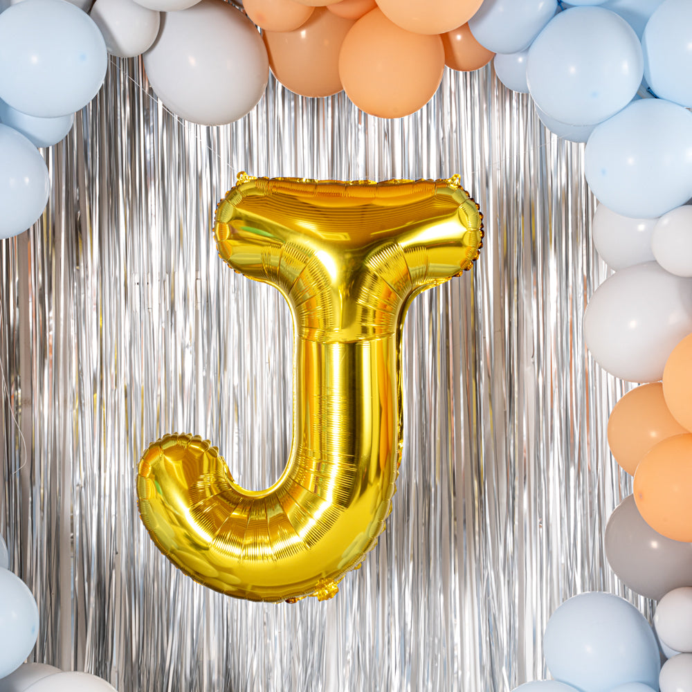 Balloonify Gold Mylar Letter J Balloon - 40" - 1 count box