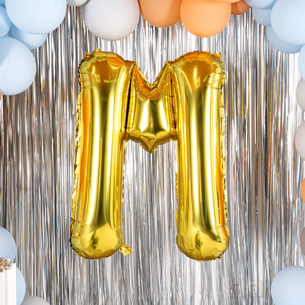 Balloonify Gold Mylar Letter M Balloon - 40" - 1 count box