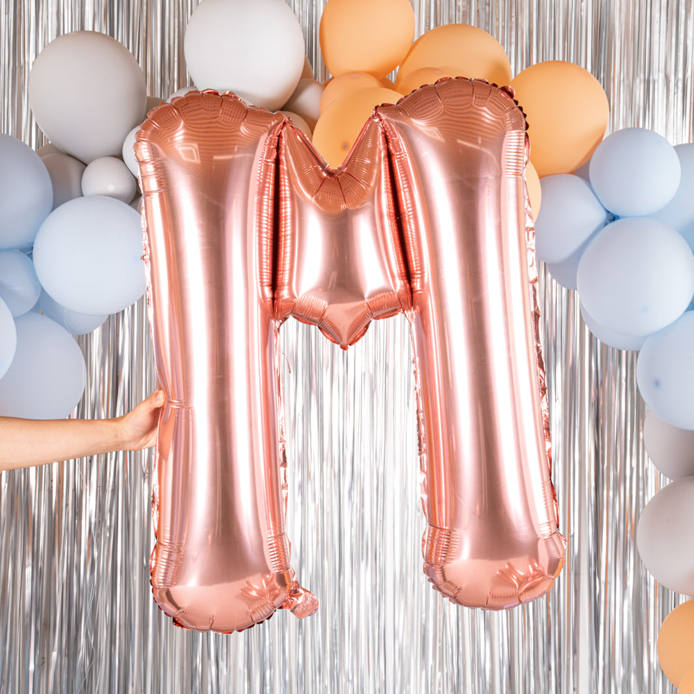 Balloonify Rose Gold Mylar Letter M Balloon - 40" - 1 count box