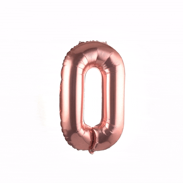 Balloonify Rose Gold Mylar Letter O Balloon - 40" - 1 count box