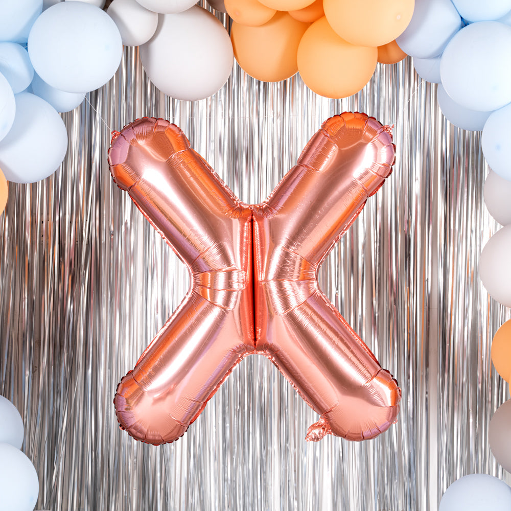 Balloonify Rose Gold Mylar Letter X Balloon - 40" - 1 count box