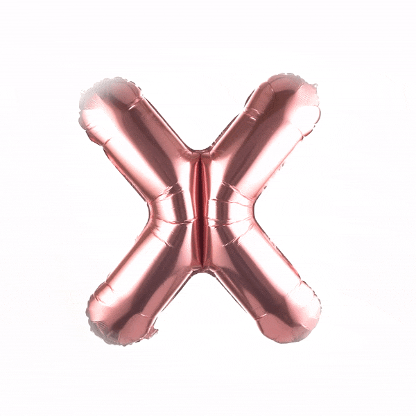 Balloonify Rose Gold Mylar Letter X Balloon - 40" - 1 count box
