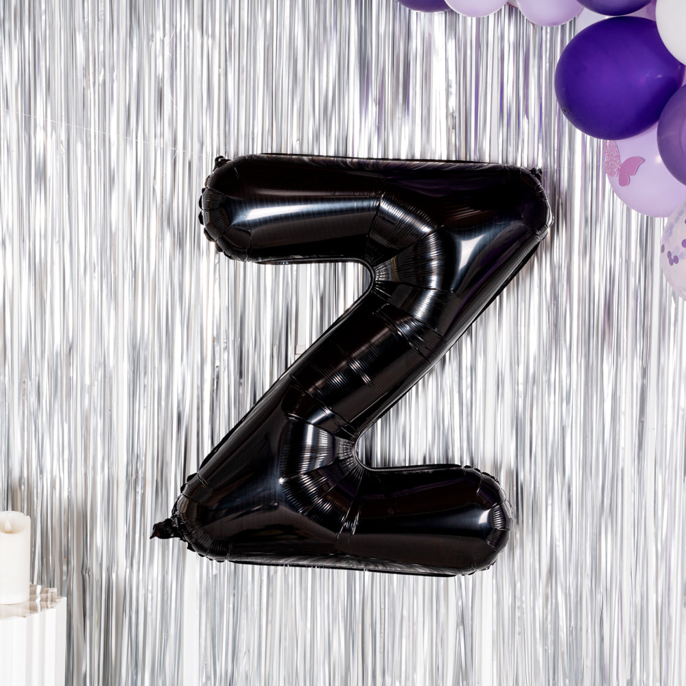Balloonify Black Mylar Letter Z Balloon - 40" - 1 count box