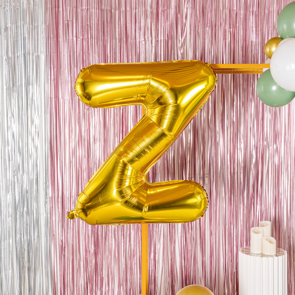 Balloonify Gold Mylar Letter Z Balloon - 40" - 1 count box