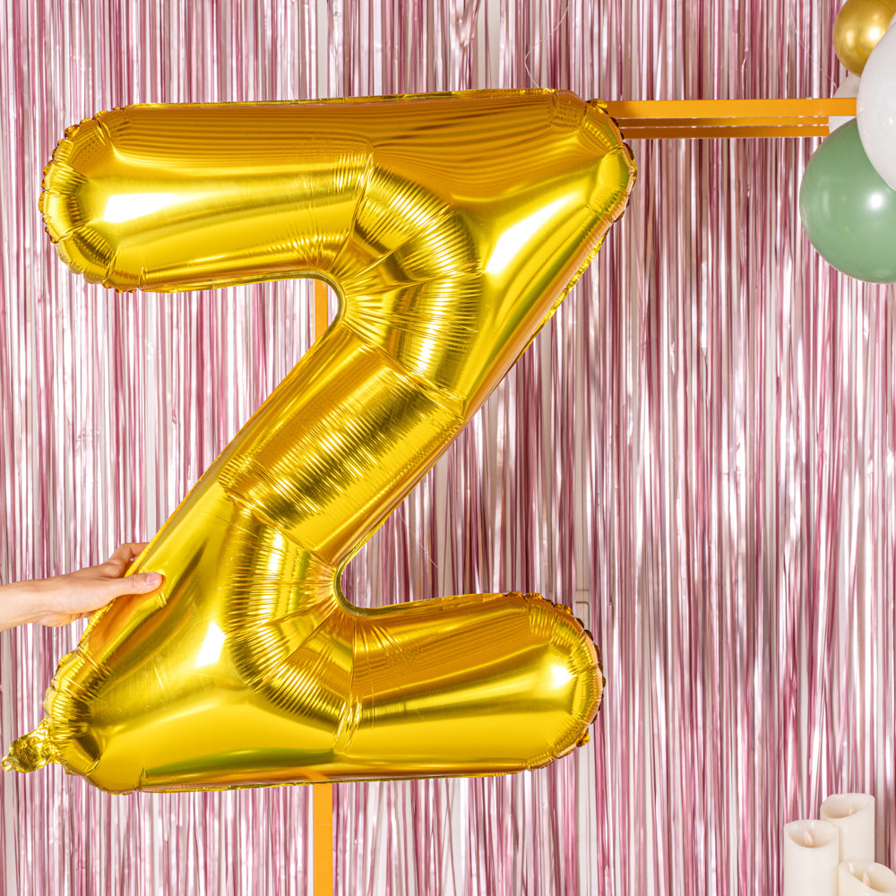 Balloonify Gold Mylar Letter Z Balloon - 40" - 1 count box