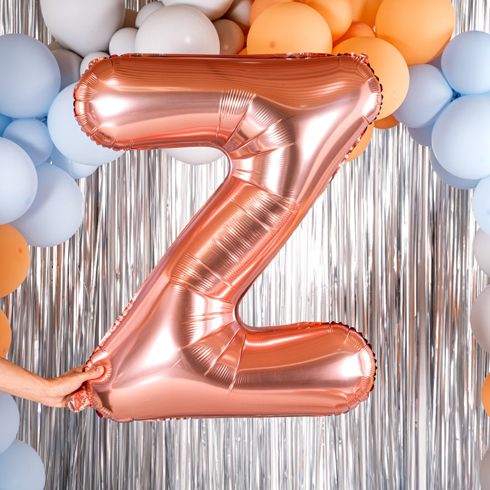 Balloonify Rose Gold Mylar Letter Z Balloon - 40" - 1 count box