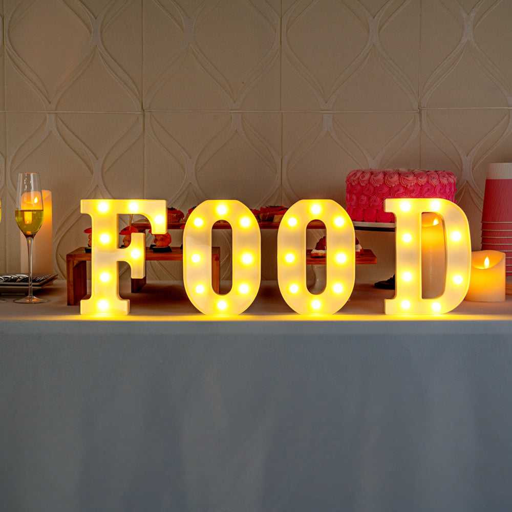 Illumify White LED Marquee Letter F Sign - 8 3/4" - 1 count box
