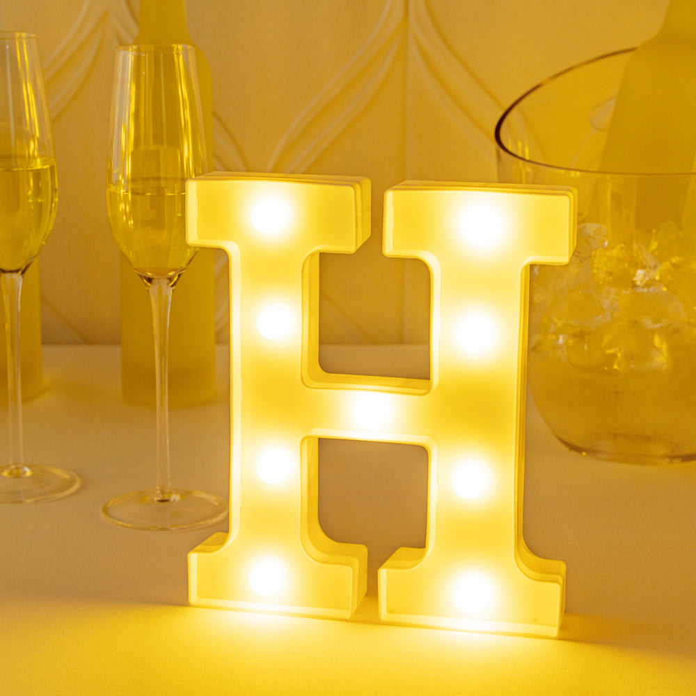 Illumify White LED Marquee Letter H Sign - 8 3/4" - 1 count box