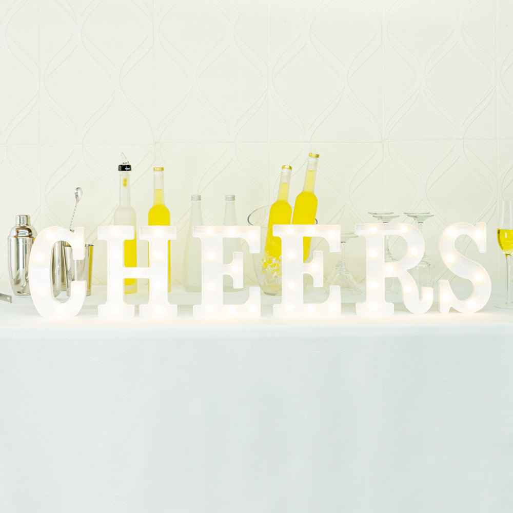 Illumify White LED Marquee Letter H Sign - 8 3/4" - 1 count box