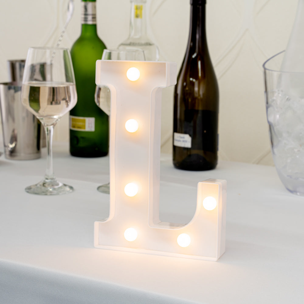 Illumify White LED Marquee Letter L Sign - 8 3/4" - 1 count box