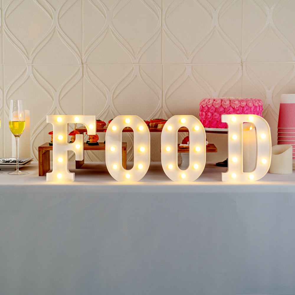 Illumify White LED Marquee Letter O Sign - 8 3/4" - 1 count box