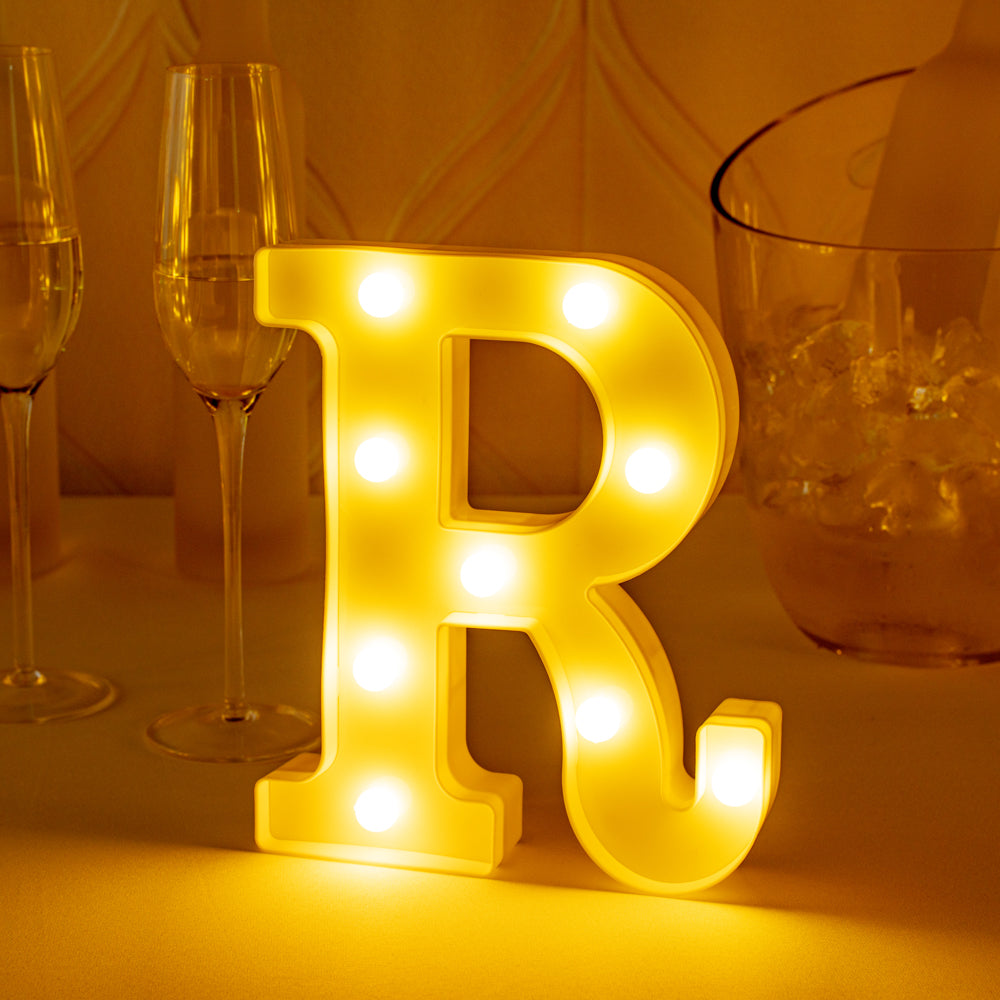 Illumify White LED Marquee Letter R Sign - 8 3/4" - 1 count box