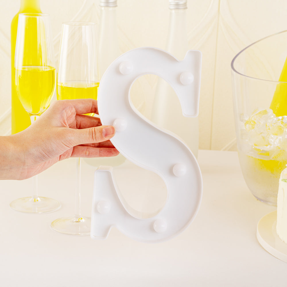 Illumify White LED Marquee Letter S Sign - 8 3/4" - 1 count box