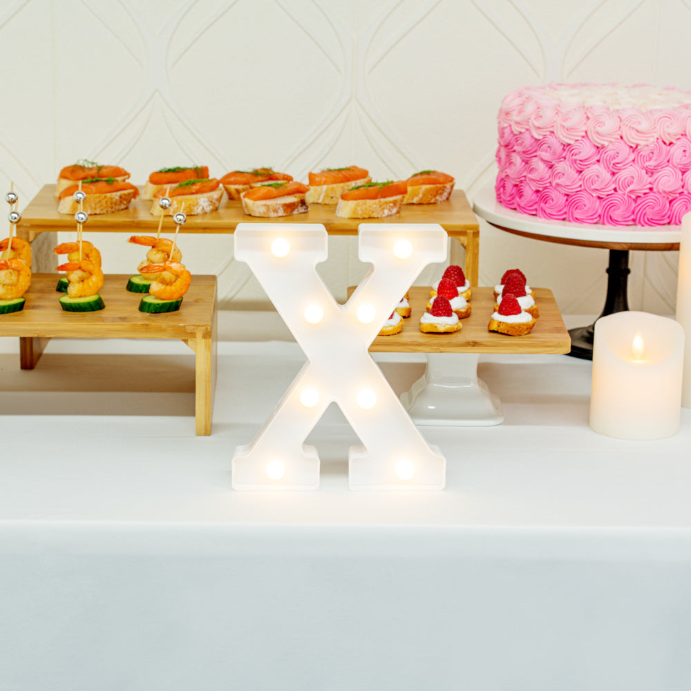 Illumify White LED Marquee Letter X Sign - 8 3/4" - 1 count box