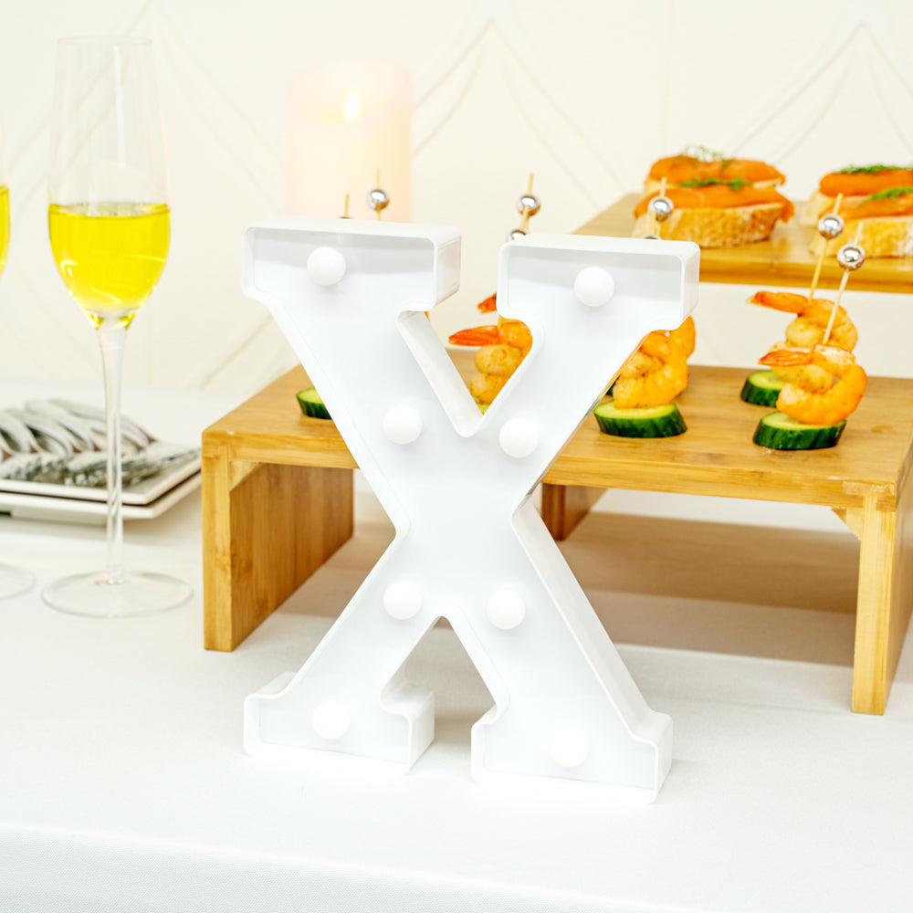 Illumify White LED Marquee Letter X Sign - 8 3/4" - 1 count box