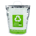 Cater Tek Green and Silver Plastic Thermal Bag - Insulated - 11 3/4" x 6" x 15" - 1 count box