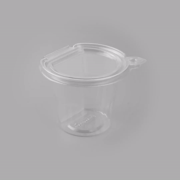 Tamper Tek 11 oz Clear Plastic Parfait Cup - with Lid, Tamper-Evident - 4 1/4" x 4 1/4" x 3 1/2" - 100 count box