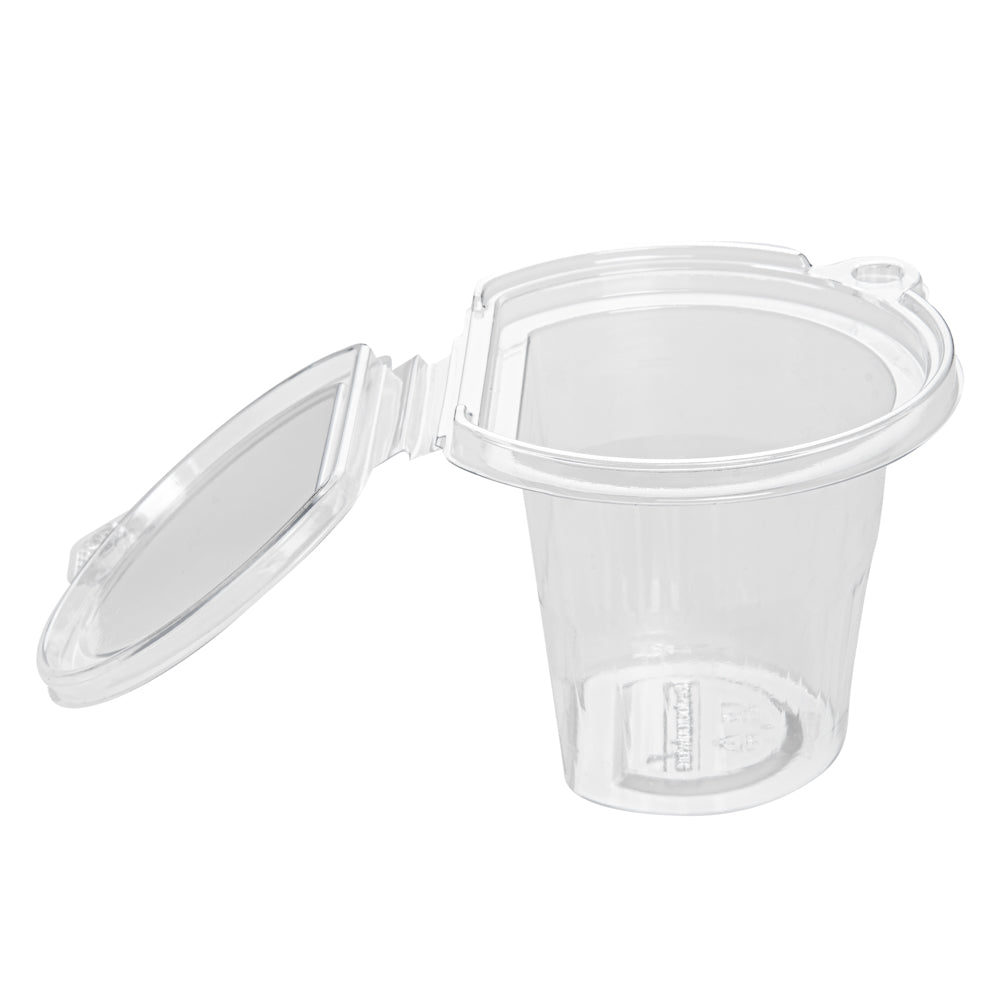 Tamper Tek 11 oz Clear Plastic Parfait Cup - with Lid, Tamper-Evident - 4 1/4" x 4 1/4" x 3 1/2" - 100 count box