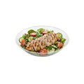 Moderna 16 oz Round Clear Plastic Gold-Rimmed Bowl - 7" x 7" x 2" - 20 count box