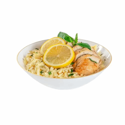Moderna 16 oz Round White Plastic Gold-Rimmed Bowl - 7" x 7" x 2" - 20 count box