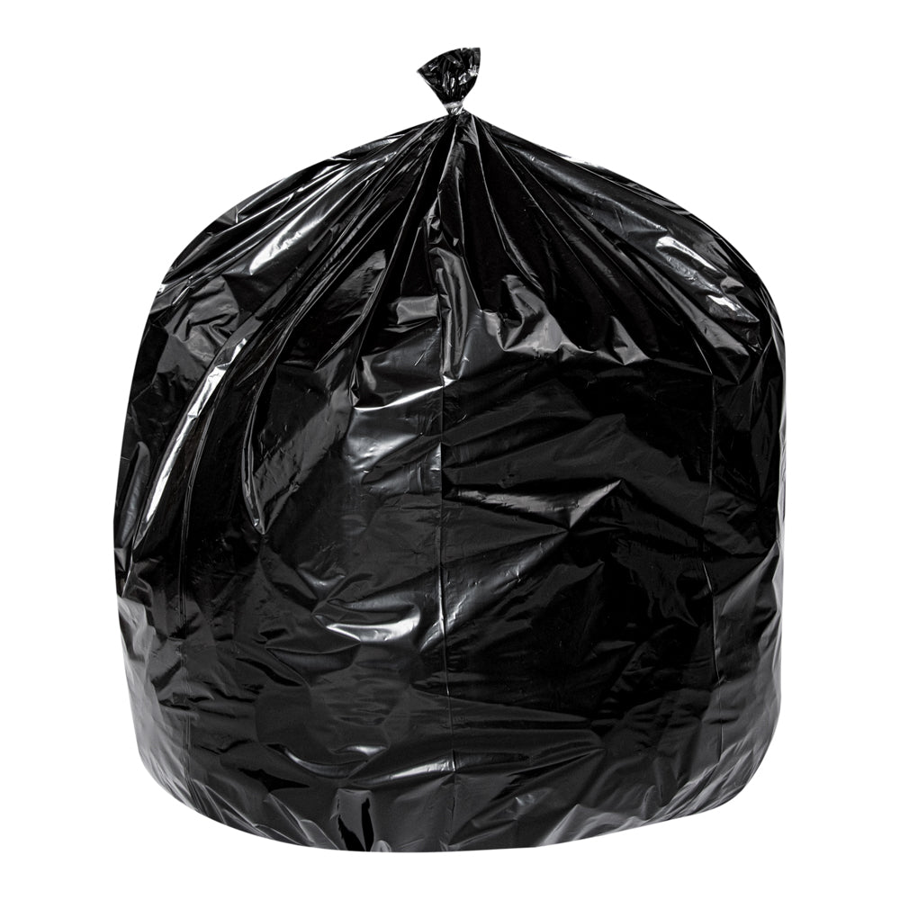 RW Clean 33 gal Black Plastic Trash Can Liner - Medium-Duty, 1.1 mil - 100 count box