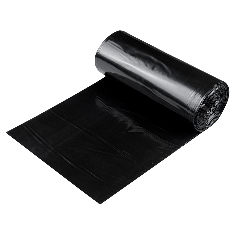 RW Clean 33 gal Black Plastic Trash Can Liner - Medium-Duty, 1.1 mil - 100 count box