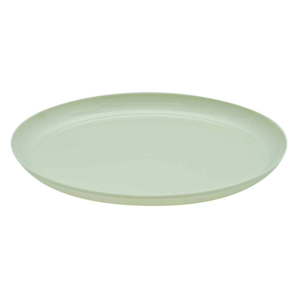Moderna Round Mint Green Plastic Plate - 6 1/4" x 6 1/4" x 1/2" - 200 count box