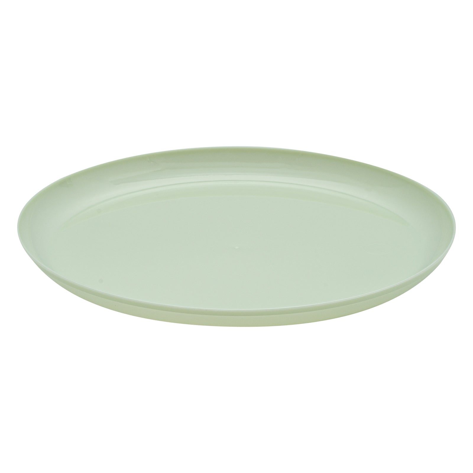 Moderna Round Mint Green Plastic Plate - 6 1/4" x 6 1/4" x 1/2" - 40 count box