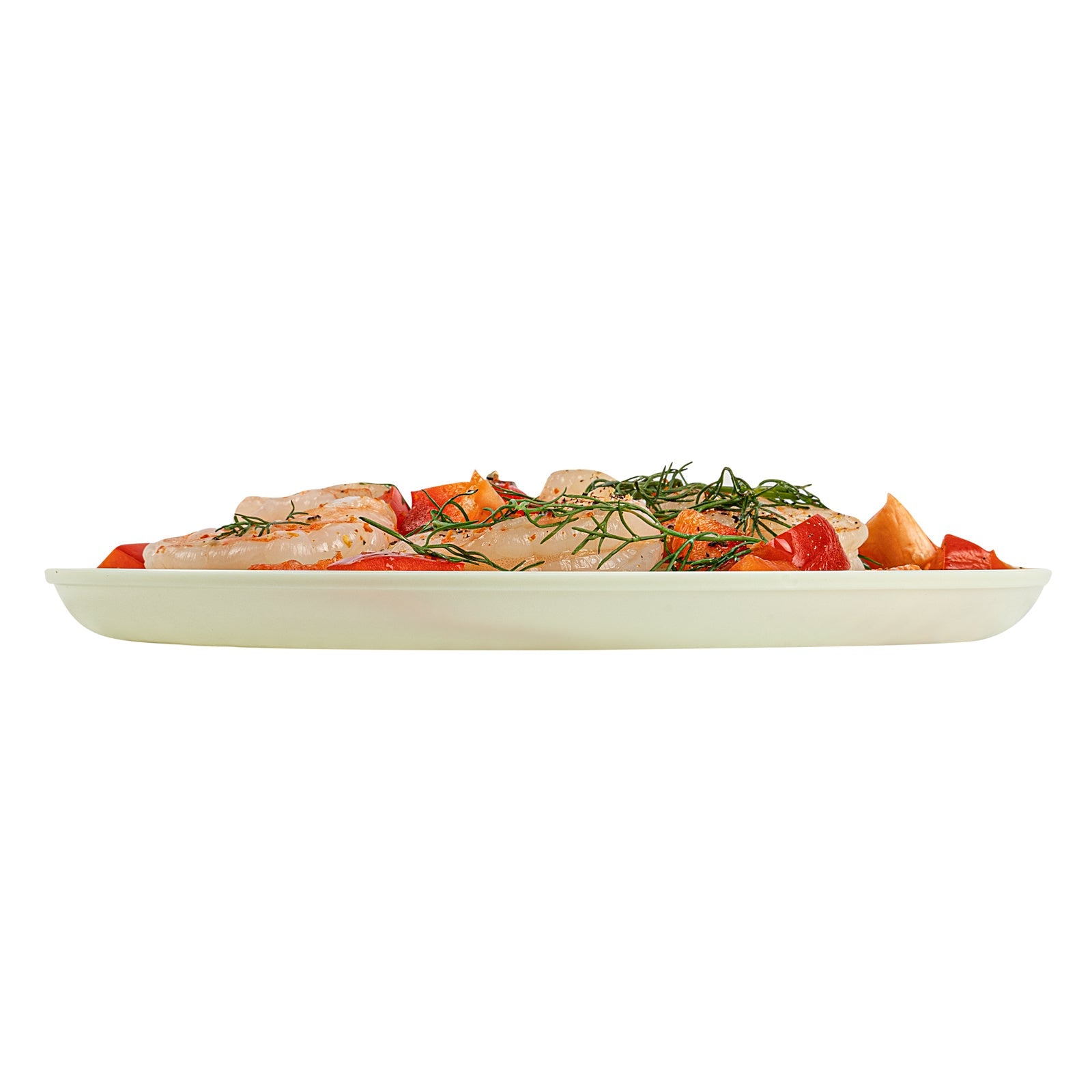 Moderna Round Mint Green Plastic Plate - 6 1/4" x 6 1/4" x 1/2" - 40 count box
