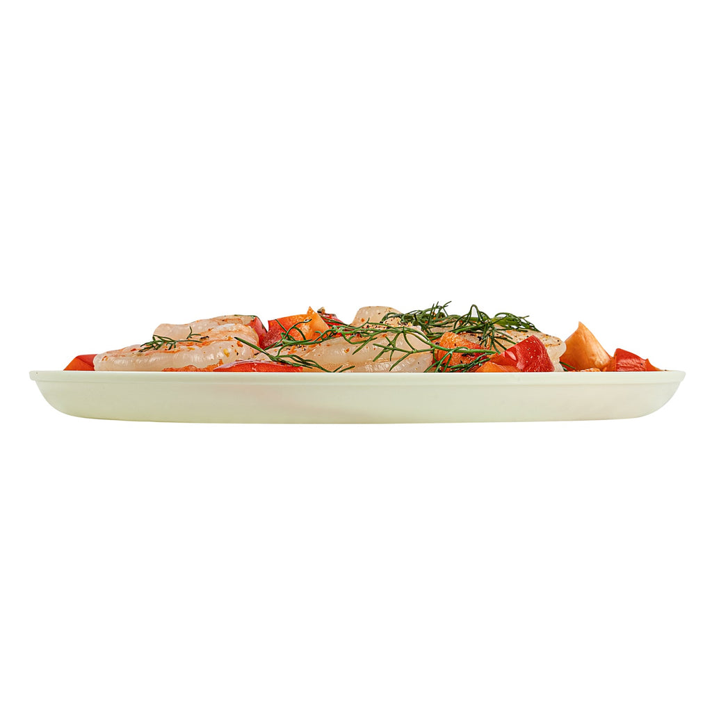 Moderna Round Mint Green Plastic Plate - 6 1/4" x 6 1/4" x 1/2" - 200 count box
